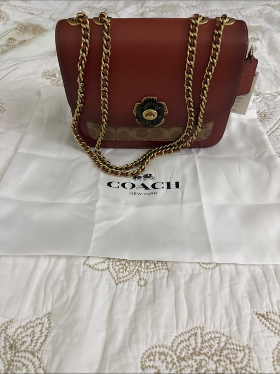 Coach Handbags - NWT Coach Shoulder Bag in Deep brown with Gold Hardware